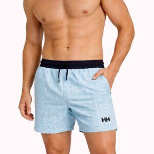 Helly Hansen Men’s Blue Patterned Swim Trunks – Size Small